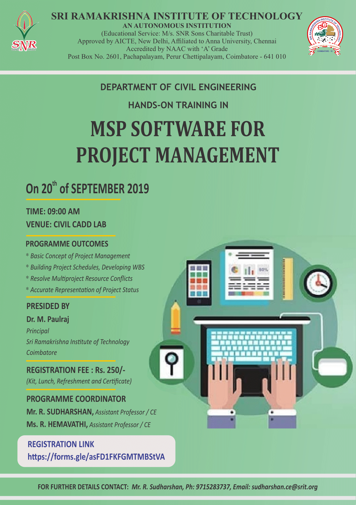 Hands-on Training in Msp Software for Project Management 2019